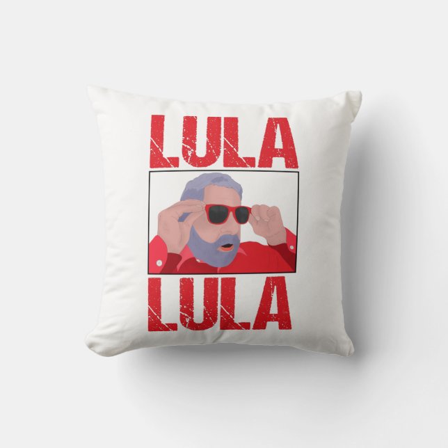 Lula Meme met zonnebril Kussen (Voorkant)