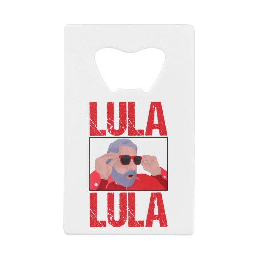 Lula Meme with Sunglasses Creditkaart Flessenopener (Voorkant)