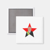 Lula Red Star Magneet (Voorkant / Achterkant)