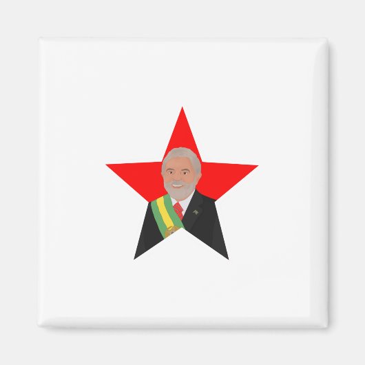 Lula Red Star Magneet (Voorkant)