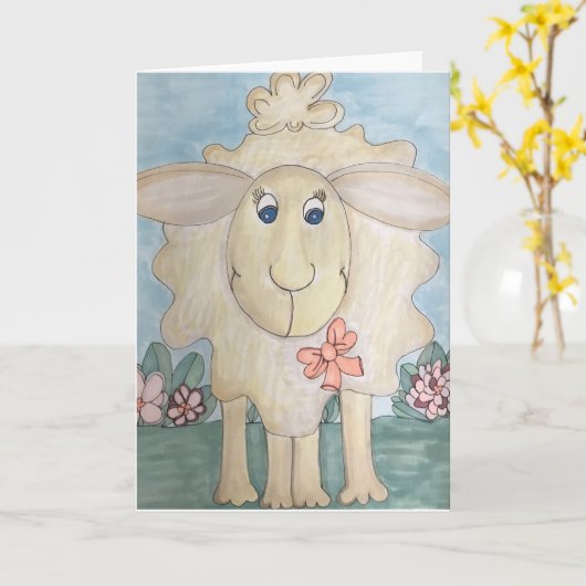 Lulabelle Notecard Kaart (Gele Bloem)