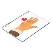 Lula's left hand and a heart notitieboek (Linkerzijde)
