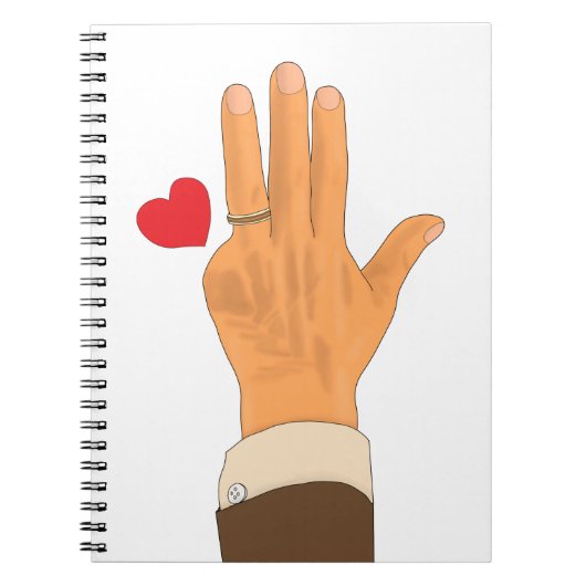 Lula's left hand and a heart notitieboek (Voorkant)