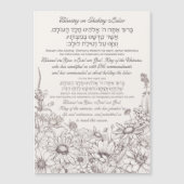 Lulav Blessing in het Hebreeuws voor Sukkot (Voorkant)