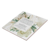 Lulav Shaking Blessing in Hebrew - Sukkah Decor Tegeltje (Zijkant)