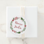 Lule Sámi Vrolijk Kerstfeest, Borre Javla, Aangepa Bedankjes Labels (In situ)