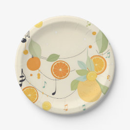 Lullaby in Citrus Grove Baby shower Papier Borden Papieren Bordje