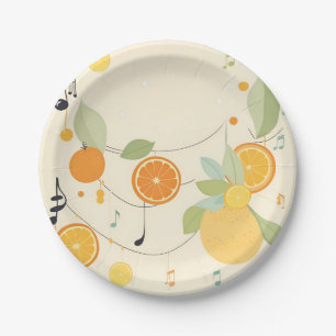 Lullaby in Citrus Grove Baby shower Papier Borden Papieren Bordje