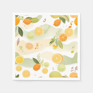 Lullaby in Citrus Grove Baby shower Papieren serve Servet