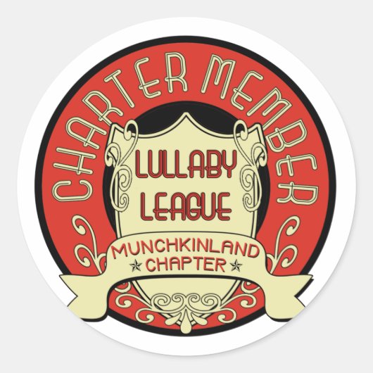 Lullaby League Ronde Sticker (Voorkant)
