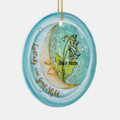 Lullaby Moon-baby-ornament Keramisch Ornament (Rechts)