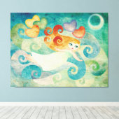 Lullaby Stretched Canvas Muurkunst Afdruk (Insitu (Houten vloer))