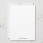 Lullabye Ladybug 5x7 Red Trendy Invitations Kaart (Achterkant)