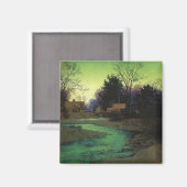 "Lullbrook in Winter", door Maxfield Parrish Magneet (Voorkant / Achterkant)