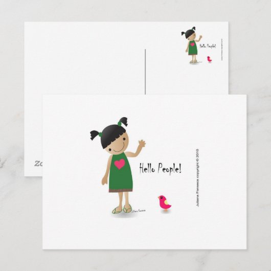 Lully-post Briefkaart (Voorkant / Achterkant)