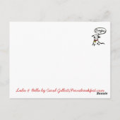 Lulu & Bella gaan naar het briefkaart van Parijs (Achterkant)