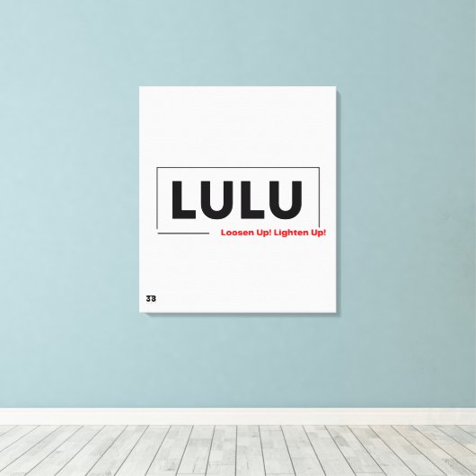 LULU CANVAS AFDRUK (Insitu (Houten vloer))