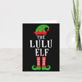 Lulu Elf Familie Matching Groep Kerstcadeau Funn Kaart (Voorkant)