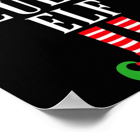 Lulu Elf Family Matching Group Christmas Gift Funn Poster (Hoek)