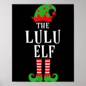 Lulu Elf Family Matching Group Christmas Gift Funn Poster (Voorkant)