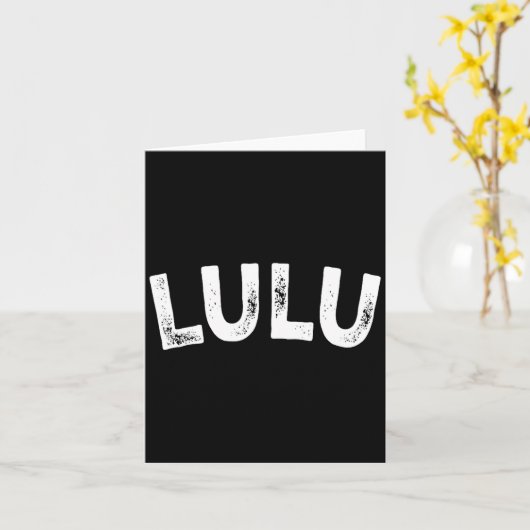 Lulu kaart (Gele Bloem)