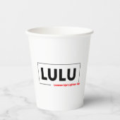 LULU PAPIEREN BEKERS (Voorkant)