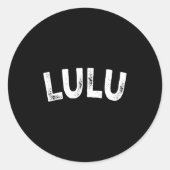 Lulu  ronde sticker (Voorkant)
