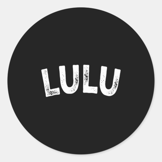 Lulu  ronde sticker (Voorkant)