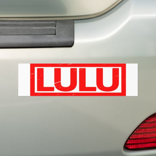 Lulu Stamp Bumpersticker (Op auto)