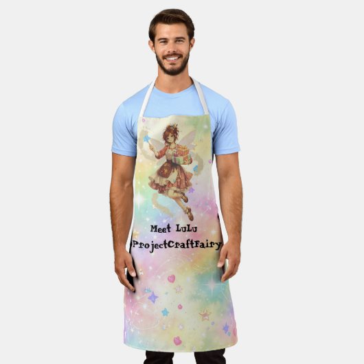 LuLu the #ProjectCraftFairy -All-Over Print Apron Schort (Gedragen)
