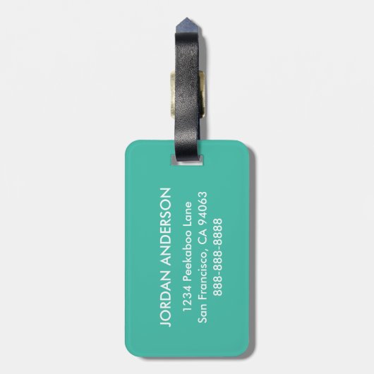 Lulu the Sheep Bagagelabel (Achterkant verticaal)