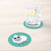 Lulu the Sheep Ronde Kartonnen Onderzetter (Insitu)