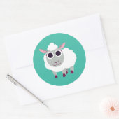 Lulu the Sheep Ronde Sticker (Envelop)
