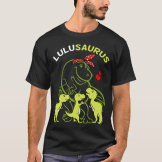 Lulusaurus Lulu Tyrannosaurus Dinosaur Moederda T-shirt