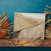 Lulworth Cove (m/c, gouache en grafiet op beige Fotoplaat (Zijkant)