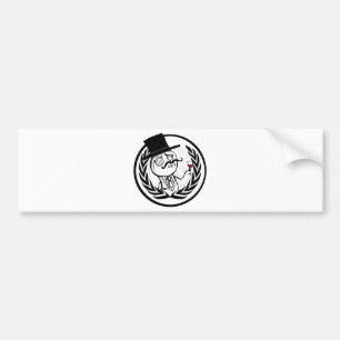 LulzSec Anonymous Logo Bumpersticker