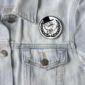 LulzSec Anonymous Logo Ronde Button 5,7 Cm (In situ)