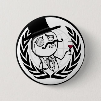 LulzSec Anonymous Logo Ronde Button 5,7 Cm