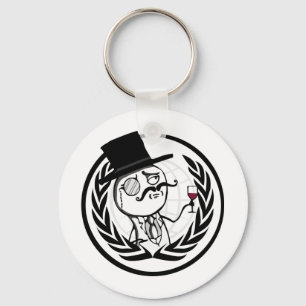 LulzSec Anonymous Logo Sleutelhanger