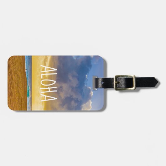 Lumahai Beach, Kauai, Hawaï - Aloha Bagagelabel (Voorkant horizontaal)