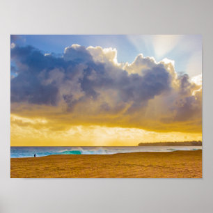 Lumahai Beach, Kauai, Hawaï Poster