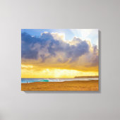 Lumahai Beach, Kauai, Hawaii Canvas Afdruk (Voorkant)