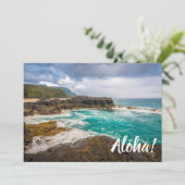 Lumaha'i Beach, Kauai, Hawaii Kaart (Staand voorkant)