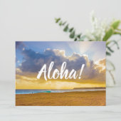 Lumahai Beach, Kauai, Hawaii Kaart (Staand voorkant)