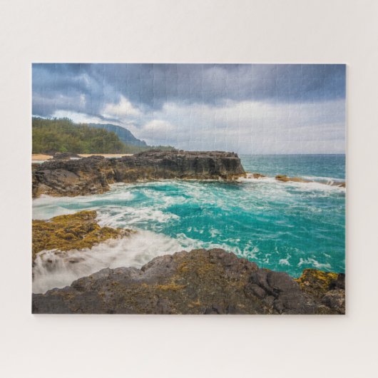 Lumaha'i Beach, Kauai, Hawaii Legpuzzel (Horizontaal)