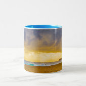 Lumahai Beach, Kauai, Hawaii Tweekleurige Koffiemok (Center)