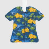 Lumahai Beach Verborgen Hawaii Aloha Shirt Ornament (voorkant)