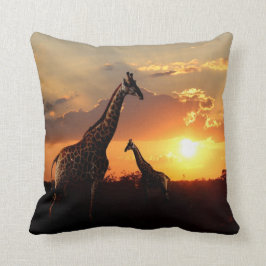 Lumbaal Kussen - Giraffes in Afrika