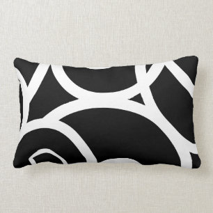 Lumbaal Wit & Zwart modern abstract designer Kussen