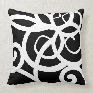 Lumbaal Wit & Zwart modern abstract designer Kussen